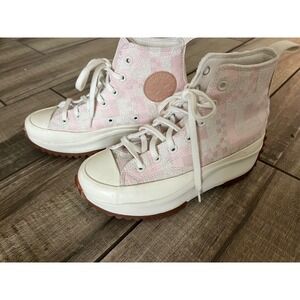 Converse Run Star Hike Platform High Egret Pink Clay Women's Size7.5